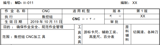 CNC加工中心作业指导书 (图1)